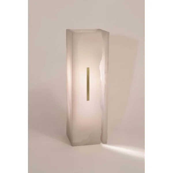 03C PURE WHITE ONIX Collectible Lighting in stone