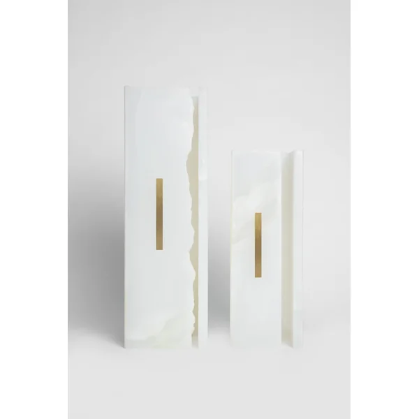 03C PURE WHITE ONIX Collectible Lighting in stone