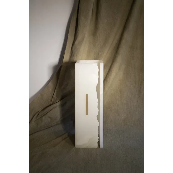 03C PURE WHITE ONIX Collectible Lighting in stone