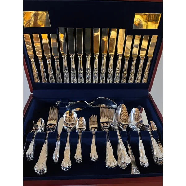 100 Piece Silver Plate Cutlery Set - Viners Shell Motif