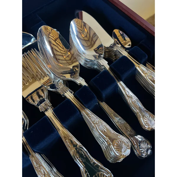 100 Piece Silver Plate Cutlery Set - Viners Shell Motif
