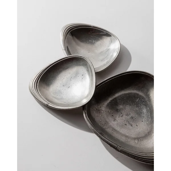 1960s Pewter Bowls, Set of 3, by Just Denmark