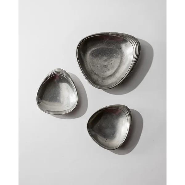 1960s Pewter Bowls, Set of 3, by Just Denmark