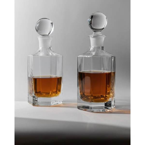 1970s Glass Decanter Set of 2