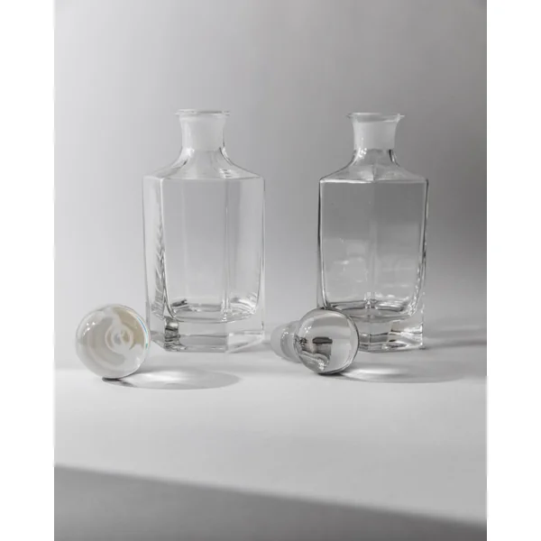 1970s Glass Decanter Set of 2