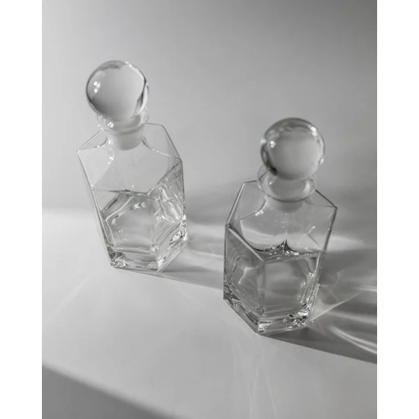 1970s Glass Decanter Set of 2
