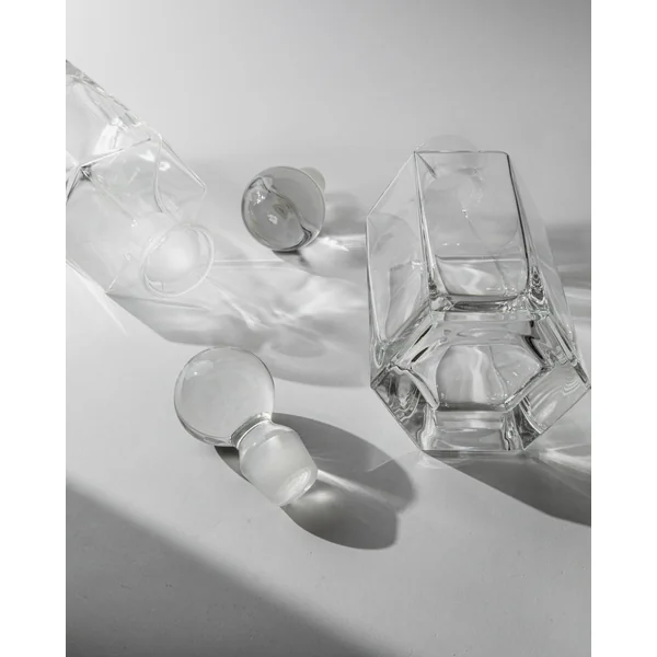 1970s Glass Decanter Set of 2