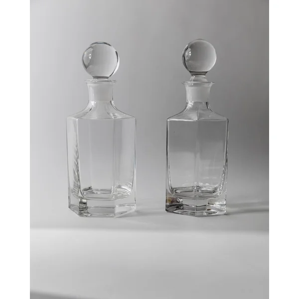 1970s Glass Decanter Set of 2