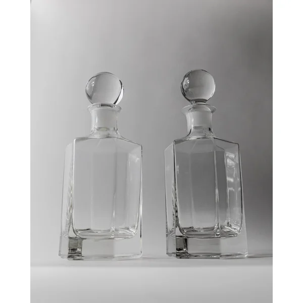1970s Glass Decanter Set of 2