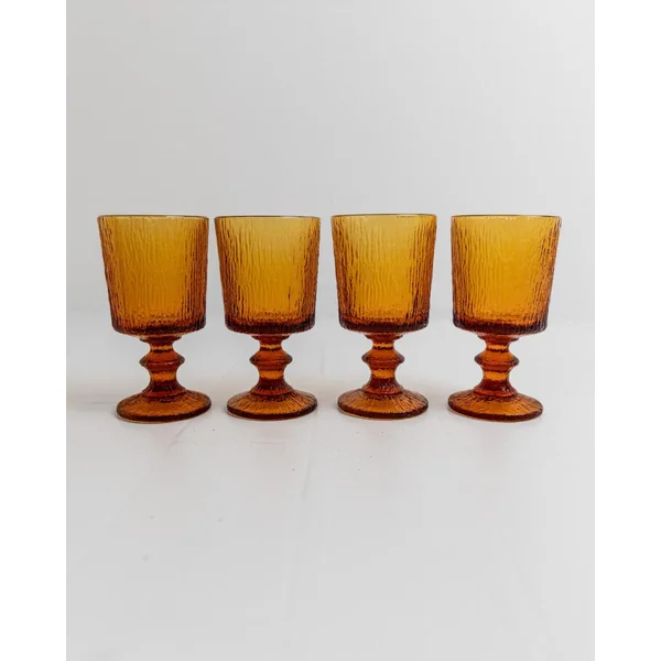 1970s Wine Glasses Set of 4