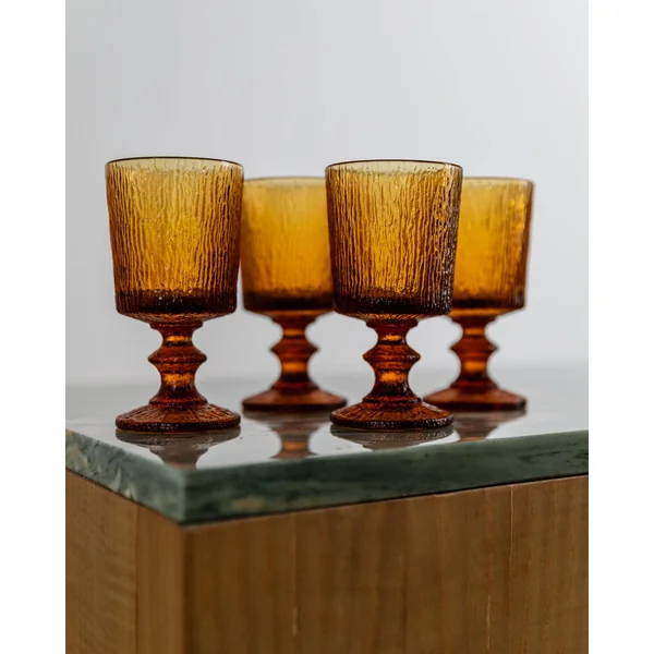 1970s Wine Glasses Set of 4