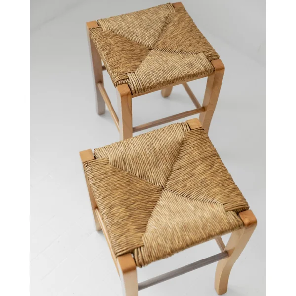1980s Wooden Stools Set of 2