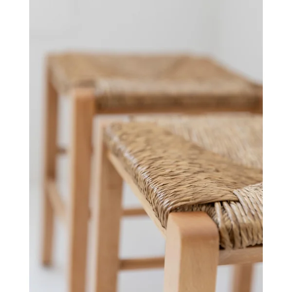 1980s Wooden Stools Set of 2