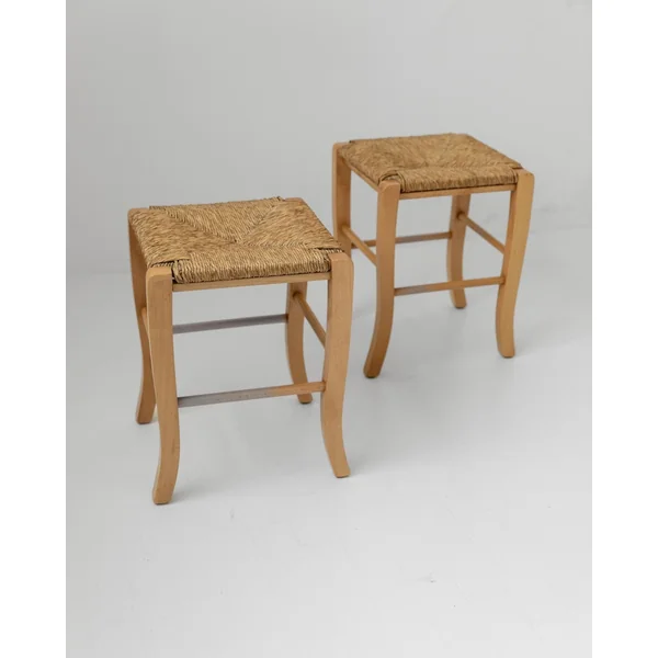 1980s Wooden Stools Set of 2
