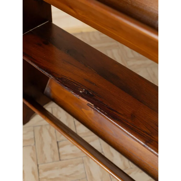 2 Vintage Wood Bookcases - 1960s Italy