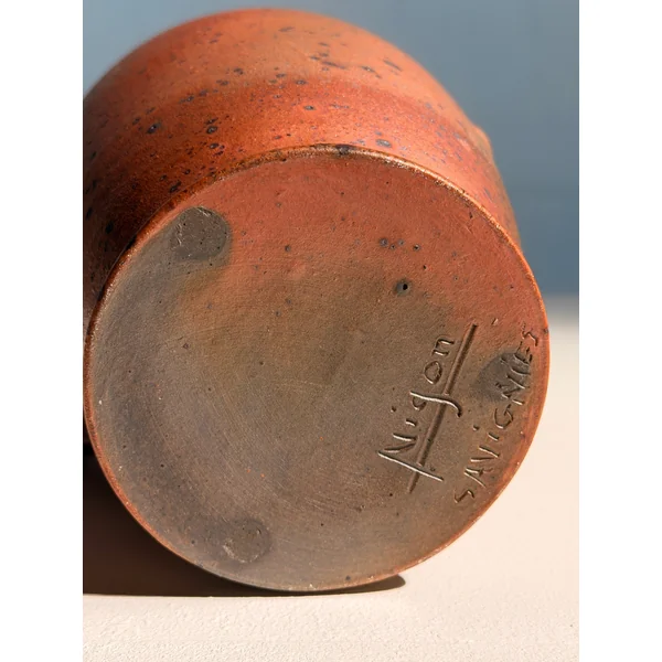 A Rare Collection of Six French Studio Pottery Pitchers