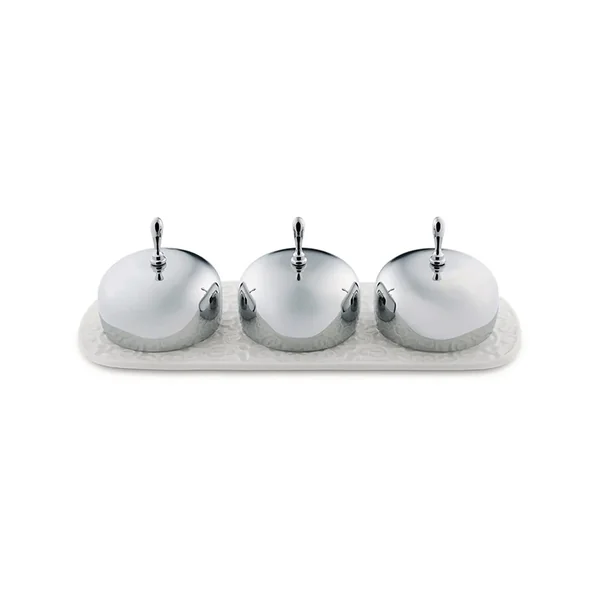 Accessoire de cuisine Confiturier DRESSED 3 compartiments Inox ALESSI