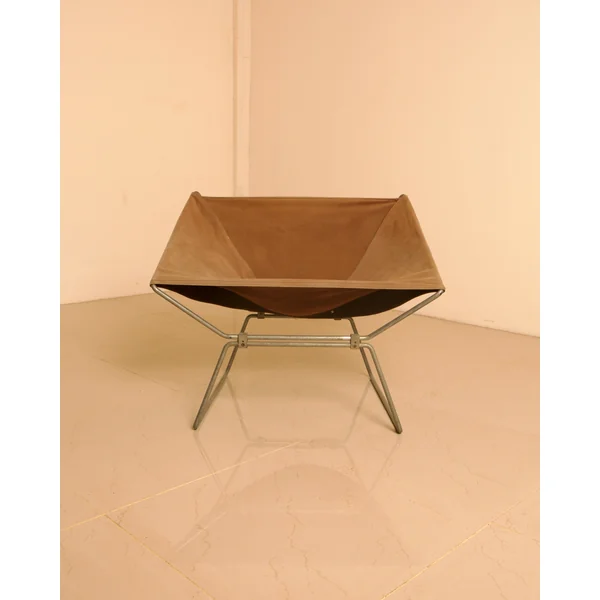 "AP-14" Armchair in Canvas by Pierre Paulin for AP Polak, 1950s