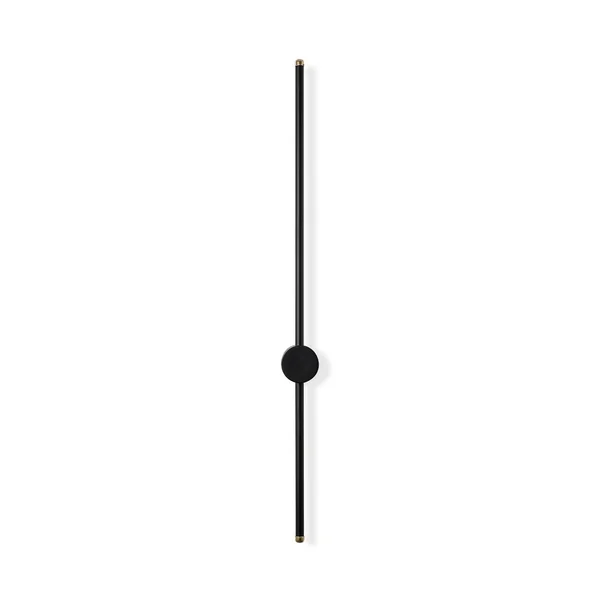 Applique murale LED design, 1 tige noire verticale VIESTE
