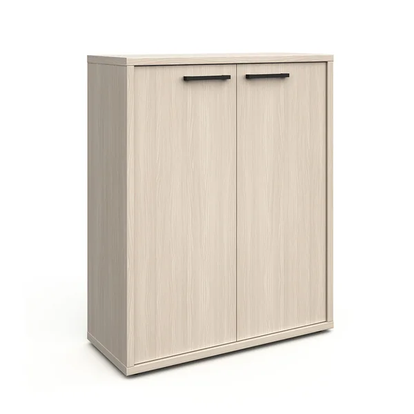 Armoire basse de bureau contemporaine chêne clair Lexos