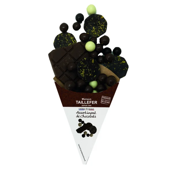 Assortiment de chocolats Maison Taillefer - dans un cornet de 130 g