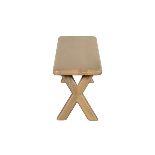 Banc de salle à manger bois pieds en croix 180 cm ASTER