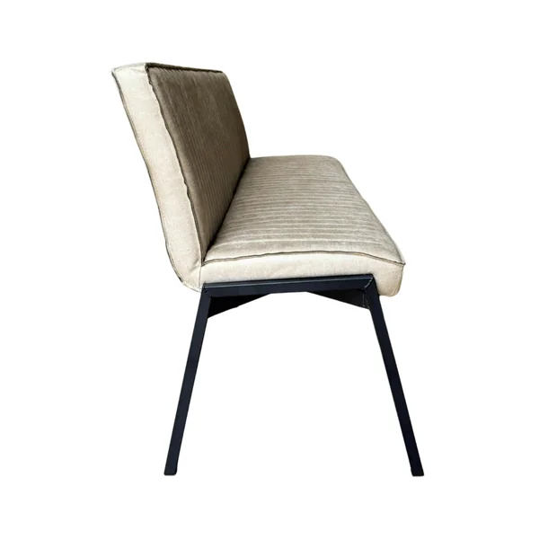 Banc de table à manger beige à bandes 185 cm CORTINA