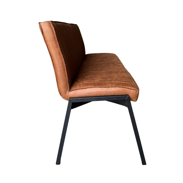 Banc de table à manger cognac à bandes 185 cm CORTINA