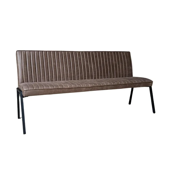 Banc de table à manger marron à bandes 185 cm CORTINA