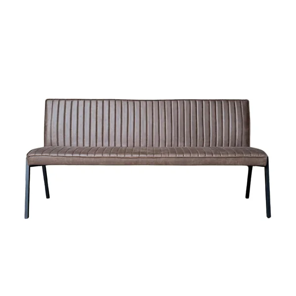 Banc de table à manger marron à bandes 185 cm CORTINA