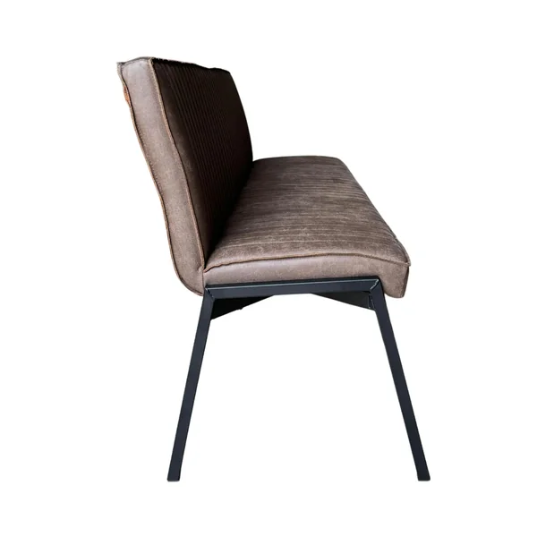 Banc de table à manger marron à bandes 185 cm CORTINA
