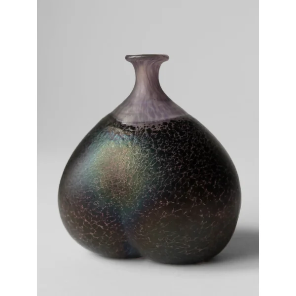 Bertil Vallient "Volcano" Art Glass Vase, For Kosta Boda, Sweden, 1980s