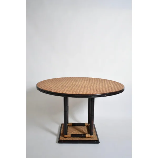 Bicolor Round Dining Table