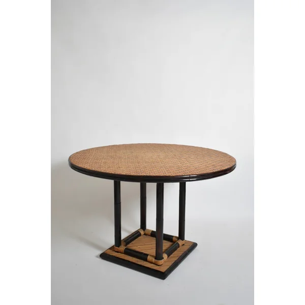 Bicolor Round Dining Table