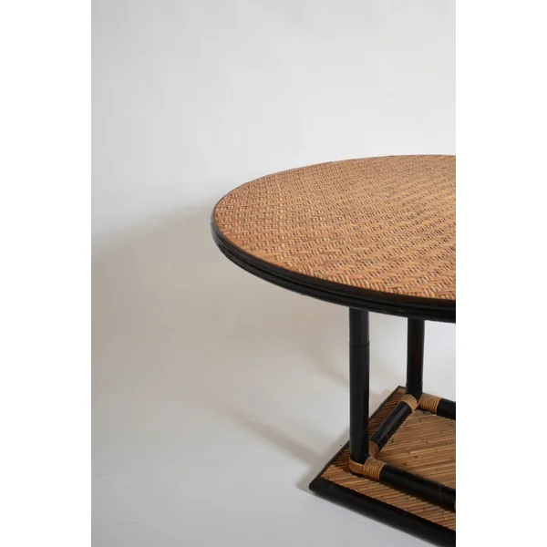 Bicolor Round Dining Table