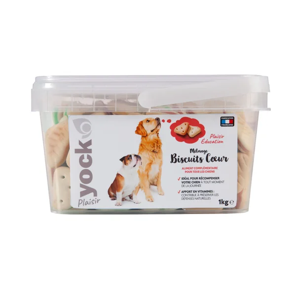 Biscuit pour chien Plaisir mix cœur 1 kg YOCK