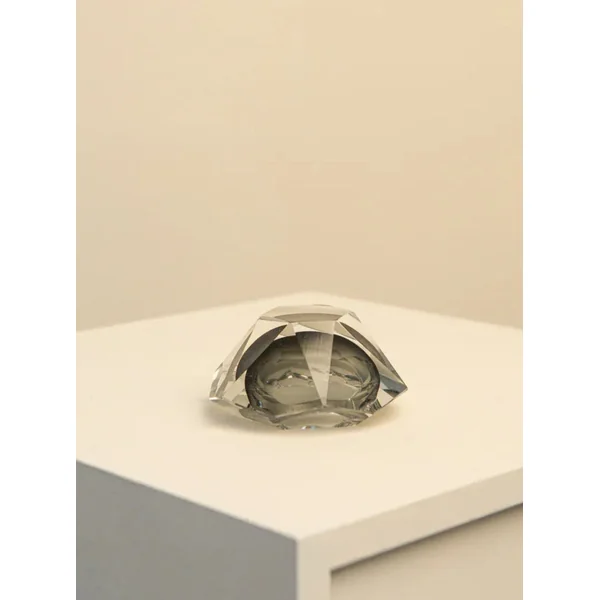 Black "Diamant" Ashtray by Flavio Poli for Seguso 60's