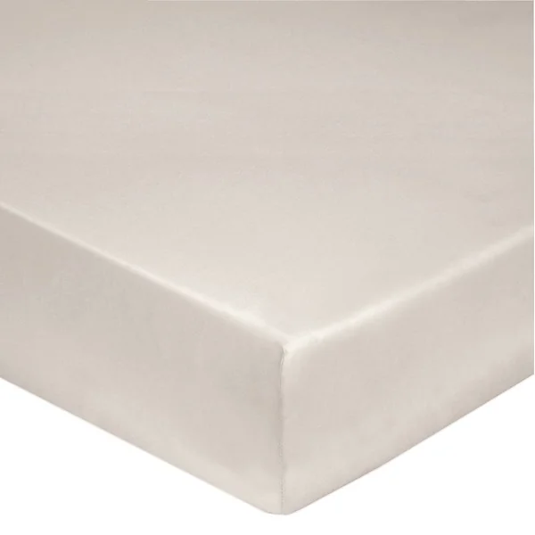 BLANC DES VOSGES Drap housse Percale Easy - Lin - 80 x 200 cm