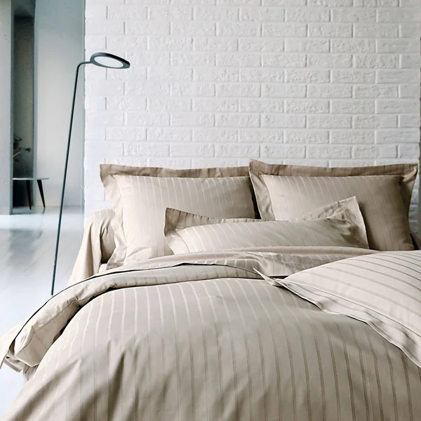 BLANC DES VOSGES Drap satin Divine - Chanvre - 280 x 320 cm