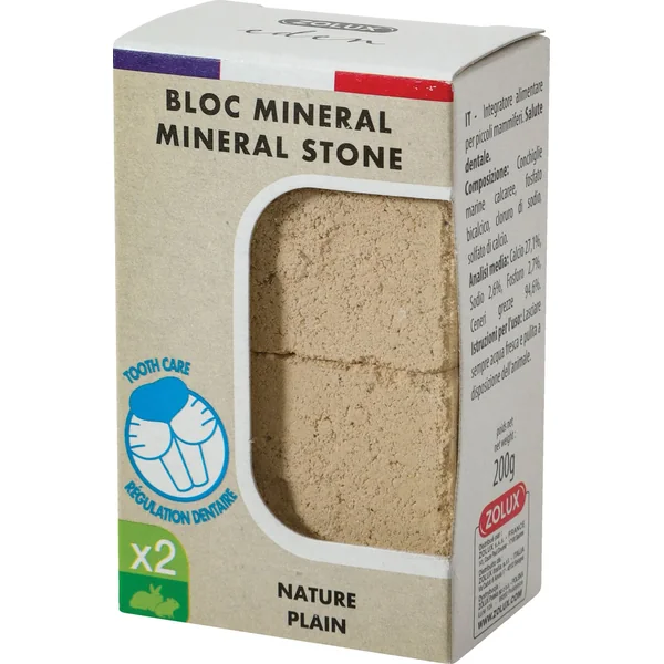 Bloc minéral pour rongeur nature 200g