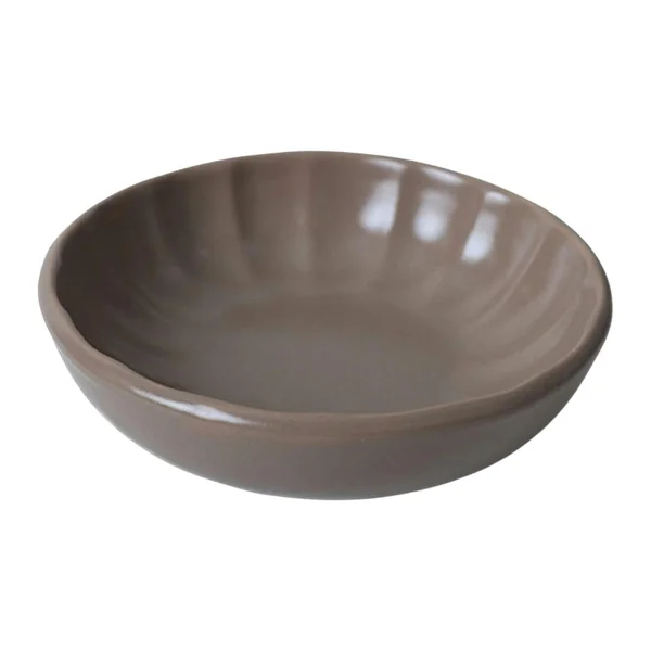 Bol apéro brun cendré forme fleur (lot de 6) EFIRA