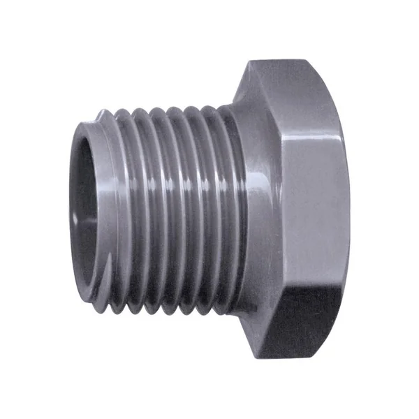 Bouchon mâle à visser en pvc filetage 15 x 21 mm