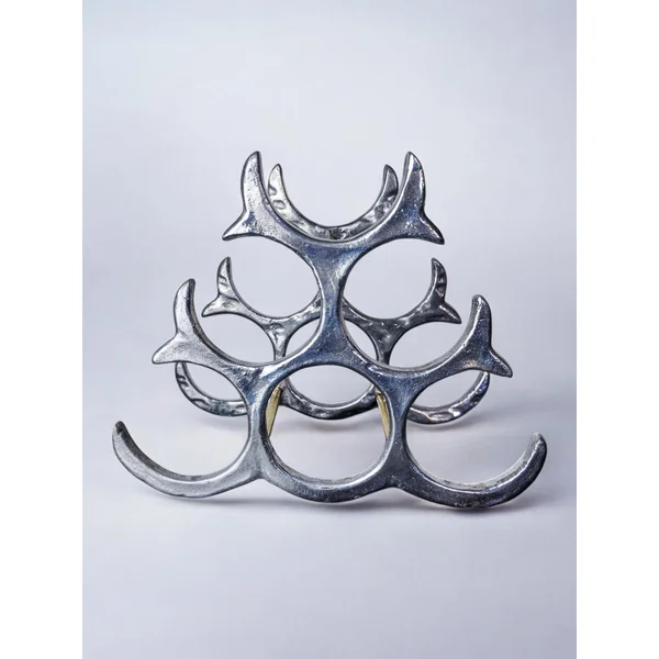 Brutalist bottle rack by Art3, Spain, 1980s