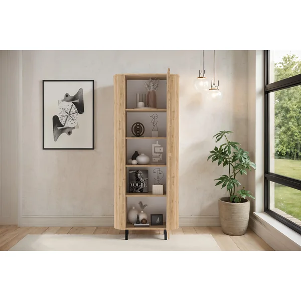 Buffet haut contemporain 80 cm chêne cadiz Marley