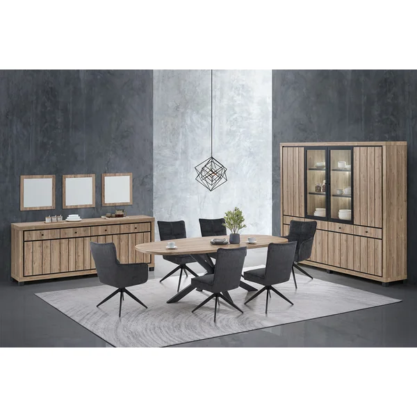 Buffet/bahut contemporain 224 cm chêne summer Eluard
