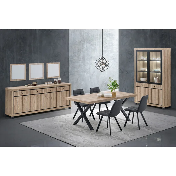 Buffet/bahut contemporain 224 cm chêne summer Eluard