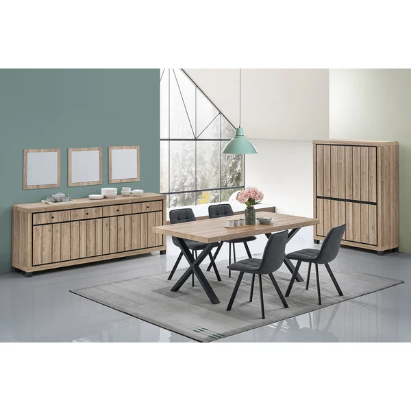 Buffet/bahut contemporain 224 cm chêne summer Eluard