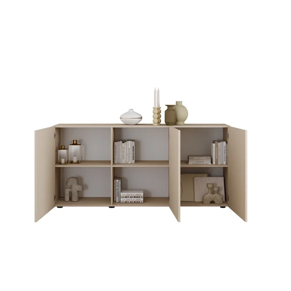 Buffet/bahut moderne 3 portes coloris cachemire Janeiro
