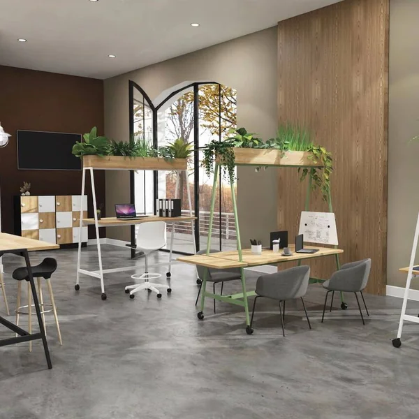 BURONOMIC Table de travail collaborative mobile Alto - Blanc - Largeur 160 cm
