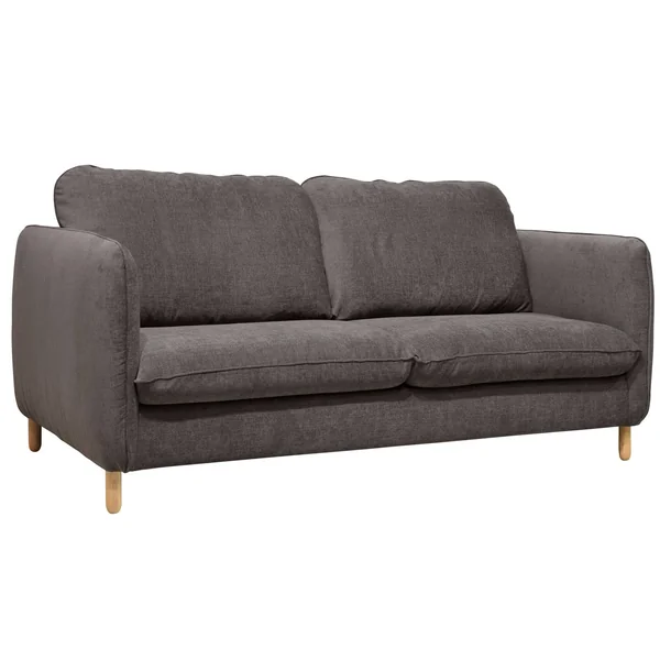 Canapé convertible tissu chenillé Portimo - Gris Foncé